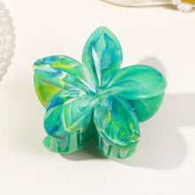 Load image into Gallery viewer, Colorful Flower Marbling Hairpin Hair Claw Clip Creative Plastic Hair Clip Simple Fashionable Headwear Hair Accessories for Women
