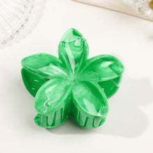 Load image into Gallery viewer, Colorful Flower Marbling Hairpin Hair Claw Clip Creative Plastic Hair Clip Simple Fashionable Headwear Hair Accessories for Women