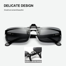 Load image into Gallery viewer, Polarizing Sunglasses Clip UV Protection Lightweight Outdoor Anti Glare Square Sunglasses for Cycling Driving Fishing Hiking
