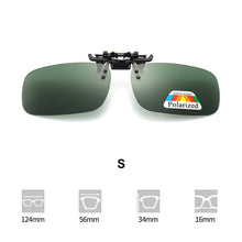 Load image into Gallery viewer, Polarizing Sunglasses Clip UV Protection Lightweight Outdoor Anti Glare Square Sunglasses for Cycling Driving Fishing Hiking