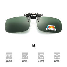 Load image into Gallery viewer, Polarizing Sunglasses Clip UV Protection Lightweight Outdoor Anti Glare Square Sunglasses for Cycling Driving Fishing Hiking