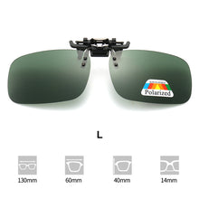 Load image into Gallery viewer, Polarizing Sunglasses Clip UV Protection Lightweight Outdoor Anti Glare Square Sunglasses for Cycling Driving Fishing Hiking