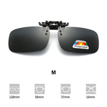 Load image into Gallery viewer, Polarizing Sunglasses Clip UV Protection Lightweight Outdoor Anti Glare Square Sunglasses for Cycling Driving Fishing Hiking