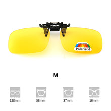 Load image into Gallery viewer, Polarizing Sunglasses Clip UV Protection Lightweight Outdoor Anti Glare Square Sunglasses for Cycling Driving Fishing Hiking