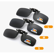 Load image into Gallery viewer, Polarizing Sunglasses Clip UV Protection Lightweight Outdoor Anti Glare Square Sunglasses for Cycling Driving Fishing Hiking