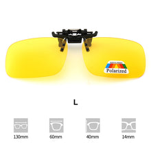 Load image into Gallery viewer, Polarizing Sunglasses Clip UV Protection Lightweight Outdoor Anti Glare Square Sunglasses for Cycling Driving Fishing Hiking