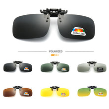 Load image into Gallery viewer, Polarizing Sunglasses Clip UV Protection Lightweight Outdoor Anti Glare Square Sunglasses for Cycling Driving Fishing Hiking