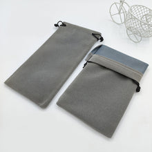 Load image into Gallery viewer, Portable Drawstring Drawstring Glasses Storage Bag Simple Flocking Fabric Glasses Protective Bag Glasses Jewelry Storage