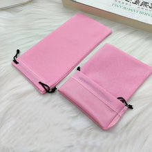 Load image into Gallery viewer, Portable Drawstring Drawstring Glasses Storage Bag Simple Flocking Fabric Glasses Protective Bag Glasses Jewelry Storage