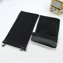 Load image into Gallery viewer, Portable Drawstring Drawstring Glasses Storage Bag Simple Flocking Fabric Glasses Protective Bag Glasses Jewelry Storage