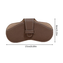 Load image into Gallery viewer, Portable Glasses Storage Bag Simple Fashionable PU Leather Glasses Protective Cover Sunglasses Reading Glasses Storage