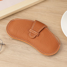 Load image into Gallery viewer, Portable Glasses Storage Bag Simple Fashionable PU Leather Glasses Protective Cover Sunglasses Reading Glasses Storage