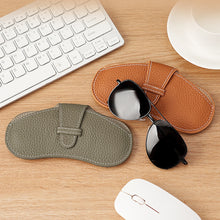Load image into Gallery viewer, Portable Glasses Storage Bag Simple Fashionable PU Leather Glasses Protective Cover Sunglasses Reading Glasses Storage