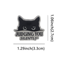 Load image into Gallery viewer, Cartoon Cute Black Cat Brooch Women's Brooch Pin Alloy Multifunctional Decoration Badge Clothing Accessories Backpack Accessories