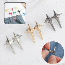 Load image into Gallery viewer, Cross Star Waist Buckle Detachable No-staple No-sew Button Durable Alloy Buckle Skirt Pants DIY Clothing Accessories