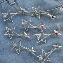 Load image into Gallery viewer, Smiling Pentagram Waist Buckle Detachable No-staple No-sew Button Convenient Alloy Buckle Skirt Pants DIY Clothing Accessories