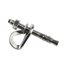 Load image into Gallery viewer, 304 Stainless Steel Rock Climb Anchor Point 25 30 35KN Piton Nut Anchor Bolt Hanger Plate Expansion Nail Caving Belay Rigging