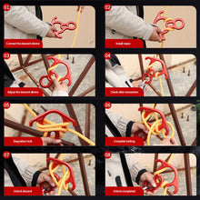 Load image into Gallery viewer, Rock Climbing Descender OX Horn 8 Descend Ring Downhill Eight Ring With Bent-ear Rappelling Gear Belay Device Equipment
