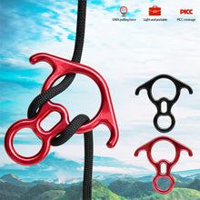 Load image into Gallery viewer, Rock Climbing Descender OX Horn 8 Descend Ring Downhill Eight Ring With Bent-ear Rappelling Gear Belay Device Equipment