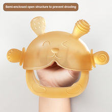 Load image into Gallery viewer, Silicone Teether Silicone Toddler Chew Toys Sensory Toys Anti Drop Wrist Hand Teether Baby Teething Mitten Food-Grade Soothing