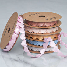 Load image into Gallery viewer, Heart To Heart Ribbon Love Weaving Flower Packaging Material Flower Bundle Cake Ribbon Gift Bow Tie Flower Art