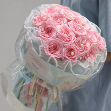 Load image into Gallery viewer, 4Y*28CM Korean Style Wave Tissue Yarn Flower Bouquet Wrapping Gauze Paper For Florist Wedding Birthday Party Gift Packing Decor DIY Crafts Mesh