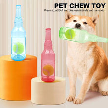 Load image into Gallery viewer, Pet Chew Toy Pet Sound Bite Resistant Molar Floating Rubber TPR Tennis Bottle Pet Bottle Ball Squeaky Toy Accessories