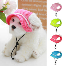 Load image into Gallery viewer, Summer Pet Hat Breathable Sunshade Cat And Dog Hat Bow Ear Leakage Dog Supplies Pet Clothes For Small Dogs