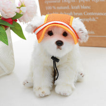 Load image into Gallery viewer, Summer Pet Hat Breathable Sunshade Cat And Dog Hat Bow Ear Leakage Dog Supplies Pet Clothes For Small Dogs