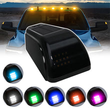 Load image into Gallery viewer, 1PC 12LED Car Roof Lights Solar Powered Flashing Lights Cab Punch-Free Phone App Control Wireless Or Truck