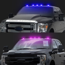 Load image into Gallery viewer, 1PC 12LED Car Roof Lights Solar Powered Flashing Lights Cab Punch-Free Phone App Control Wireless Or Truck