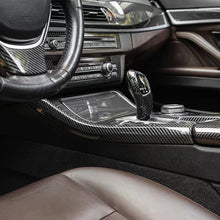 Load image into Gallery viewer, Car Interior Gear Shift Side Strip Trim Styling Accessories Carbon Fiber Pattern For BMW 5 Series F10 F11 525L I520L 2011 - 2017 LHD