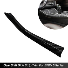 Load image into Gallery viewer, Car Interior Gear Shift Side Strip Trim Styling Accessories Carbon Fiber Pattern For BMW 5 Series F10 F11 525L I520L 2011 - 2017 LHD
