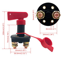 Load image into Gallery viewer, Car Battery Disconnect Switch Accessories For Truck Boat Marine ATV Cut Off Switch Power Isolator