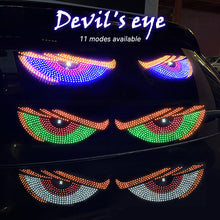 Load image into Gallery viewer, 2Pcs Upgraded Car LED Devil's Eye Decorative Light Rear Warning Light Red Devil Eye Atmosphere Light Auto Decoration Accessories