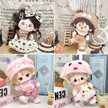 Load image into Gallery viewer, For 20CM Cotton Doll Rompers Cartoon Plush Doll Replacement Outfit Playing House Accessories Mini Clothes