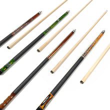 Load image into Gallery viewer, 1PC 149CM 13MM Club Head 1/2 Split Maple Pool Cue Billiard Supplies-Color Random