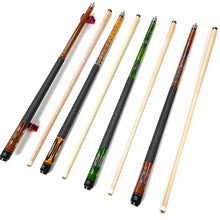 Load image into Gallery viewer, 1PC 149CM 13MM Club Head 1/2 Split Maple Pool Cue Billiard Supplies-Color Random