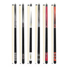 Load image into Gallery viewer, 1PC 148CM 13MM American Big Head Rod 1/2 Split Maple Pool Cue Leather Grip Billiard Supplies - Random Color