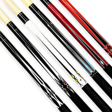 Load image into Gallery viewer, 1PC 148CM 13MM American Big Head Rod 1/2 Split Maple Pool Cue Leather Grip Billiard Supplies - Random Color