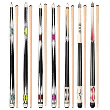 Load image into Gallery viewer, 1PC 145CM 13MM Big Head Pool Cue 1/2 Split White Ash Wood Cue Billiard Supplies - Color Random