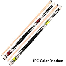 Load image into Gallery viewer, 1PC 145CM 13MM Big Head Pool Cue 1/2 Split White Ash Wood Cue Billiard Supplies - Color Random