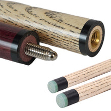 Load image into Gallery viewer, 1PC 140CM 13.5MM Club Head Purple Heart Wood Ash Wood Punch And Jump Dual Purpose Pole Billiard Supplies