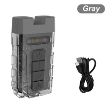 Load image into Gallery viewer, Multi-Functional Portable Keychain Light With Back Clip Outdoor Camping Fishing Double Light Source Cap Clip Flashlight Type-C Charging