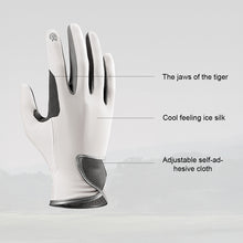 Load image into Gallery viewer, 1 Pair Sports Golf Gloves Outdoor Cycling Mountaineering Anti-Slip Breathable Touch Screen Ice Silk Thin Gloves