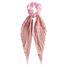 Load image into Gallery viewer, Handmade Creased Floral Ribbon Headband European American Cross-border Large Intestine Loop Tied Ponytail Headband Fashionable Hair Accessory