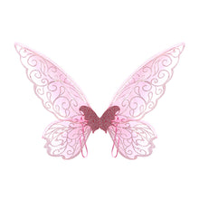 Load image into Gallery viewer, Butterfly Wings Irregular Cicada Wings Elf Costumes Angel Wings Stage Performance Props Light Gold Butterfly Wings Prop