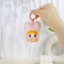 Load image into Gallery viewer, For Labubu Flower Doll Pain Bag High Transparent Cute Q Round Rag Doll Outdoor Bag Glue Walking Bag