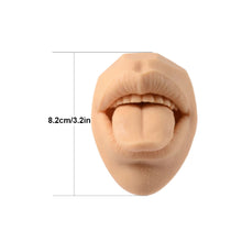 Load image into Gallery viewer, Silicone Model of Human Facial Features Mouth 3D Tongue Model Puncture Training Mold Lip Nail Tongue Nail Display Stand