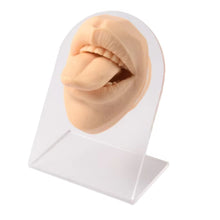Load image into Gallery viewer, Silicone Model of Human Facial Features Mouth 3D Tongue Model Puncture Training Mold Lip Nail Tongue Nail Display Stand